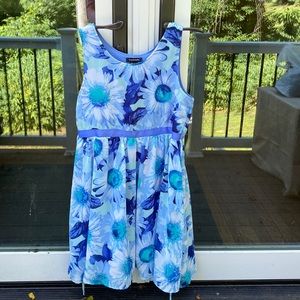 My Michelle blue, floral dress- size 16